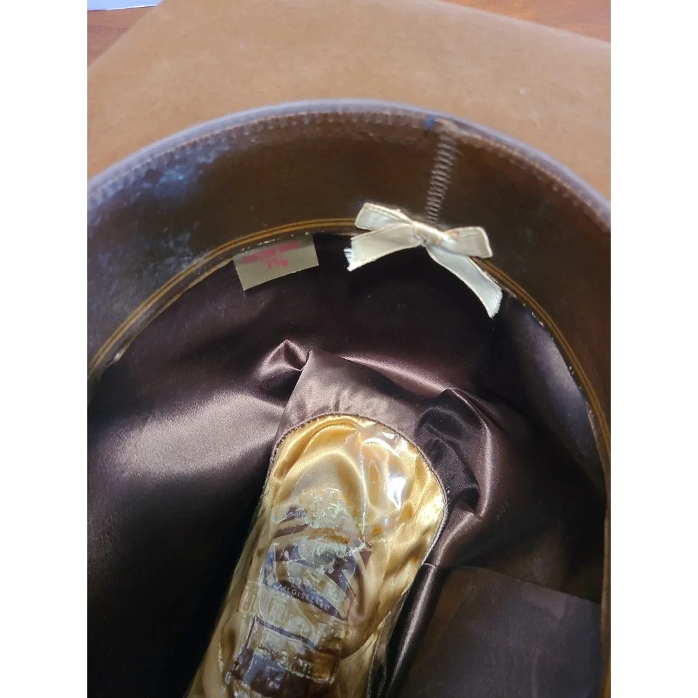 Pedigreed Registered Thoroughbred Velvet Like 10x Brown Cowboy Hat Size 7 1/8